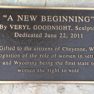 Depot Museum-statue-suffrage-sign